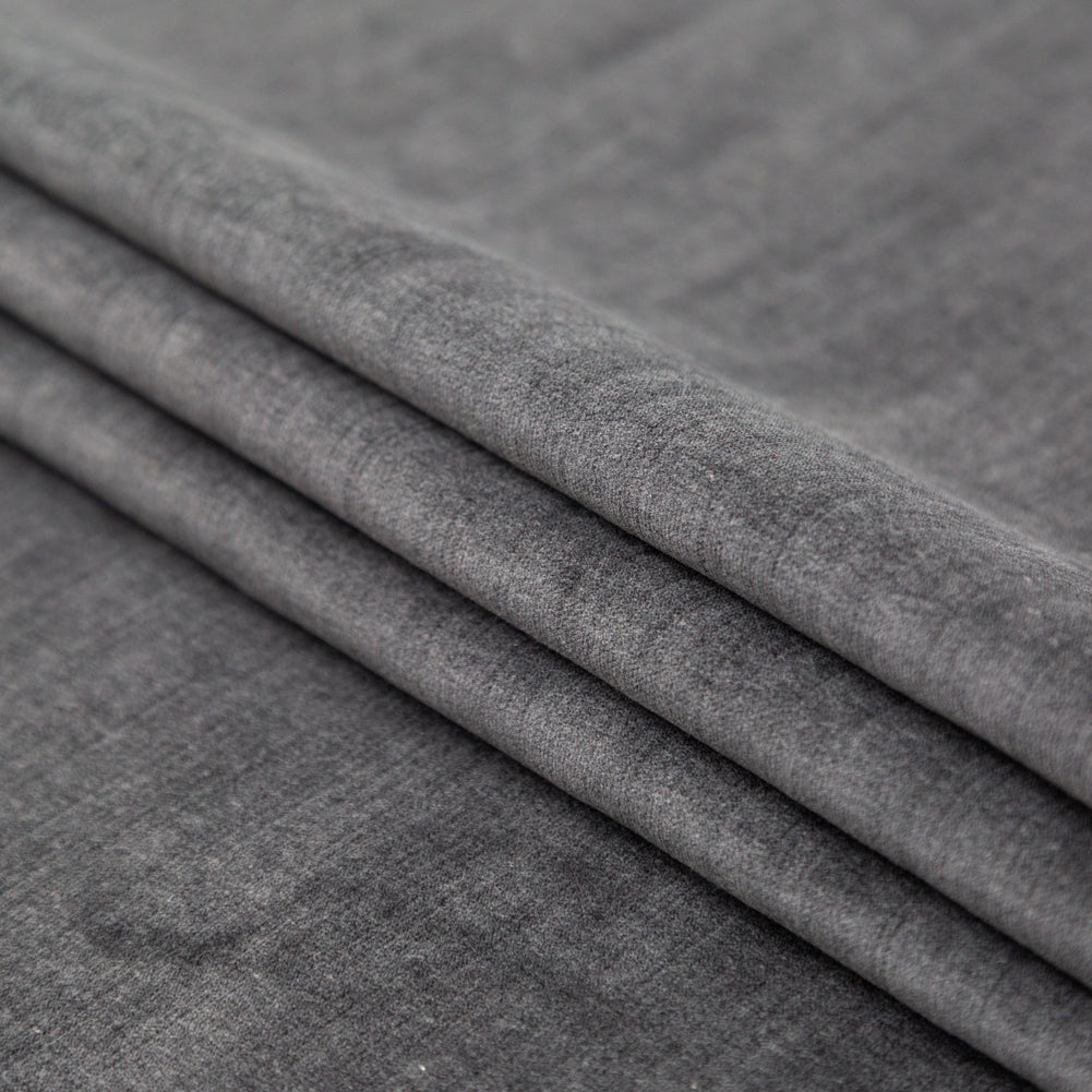 Abyss Velvet with Imitation Dupioni Backing Folded Abyss Velvet with Imitation Dupioni Backing Folded