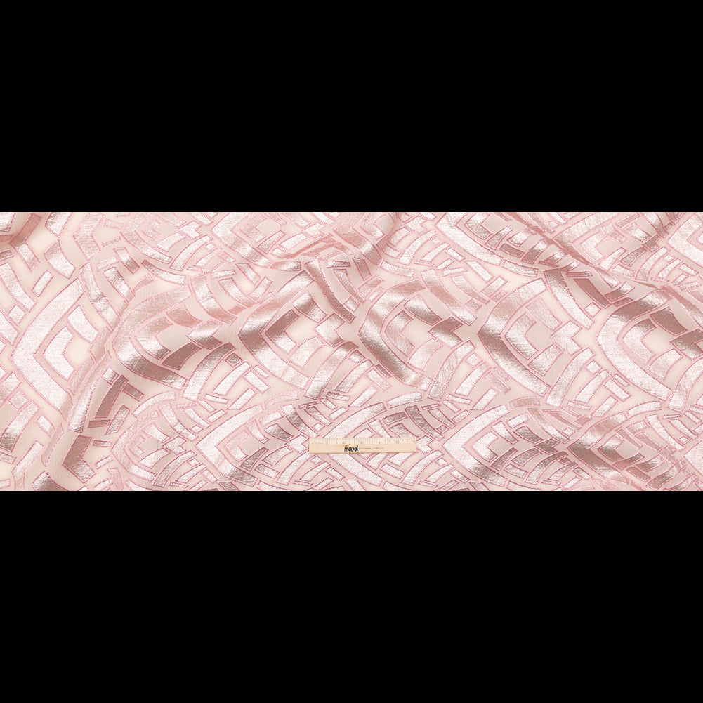 Metallic Pink Geometric Luxury Brocade Folded Metallic Pink Geometric Luxury Brocade Folded