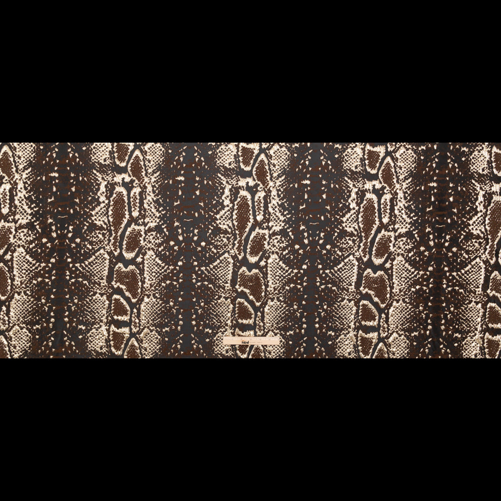 Metallic Gold Black and Brown Reptilian Luxury Brocade Folded Metallic Gold Black and Brown Reptilian Luxury Brocade Folded