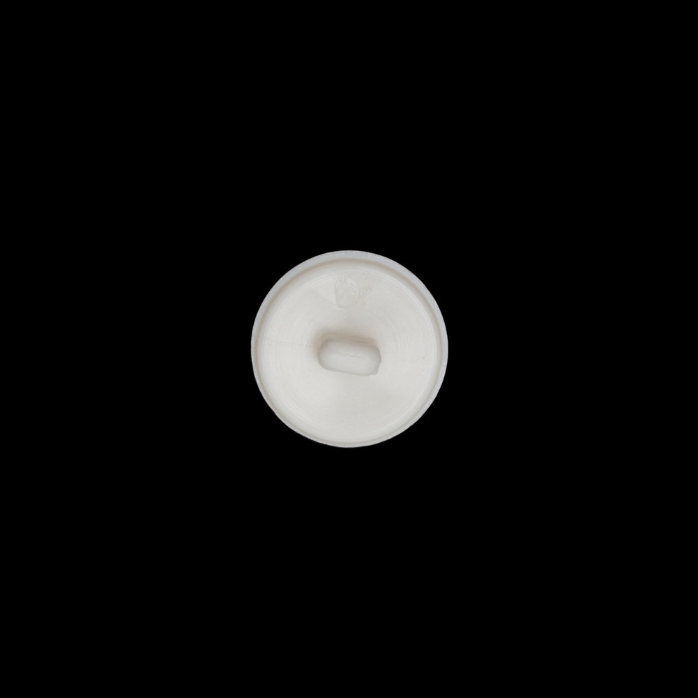Italian Ivory Plastic Shank Button - 28L/18mm Detail Italian Ivory Plastic Shank Button - 28L/18mm Detail