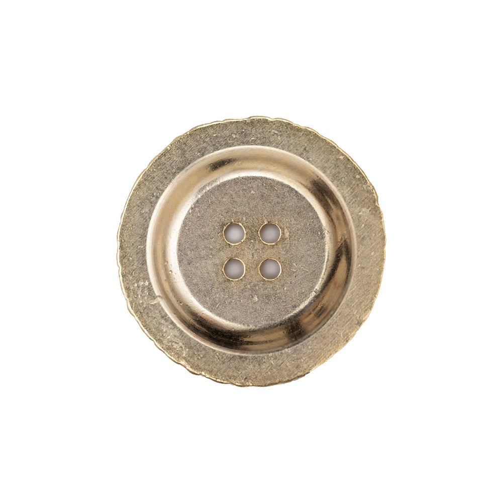 Italian Gold Ornate Metal Zamac Button - 36L/23mm - Detail Italian Gold Ornate Metal Zamac Button - 36L/23mm - Detail