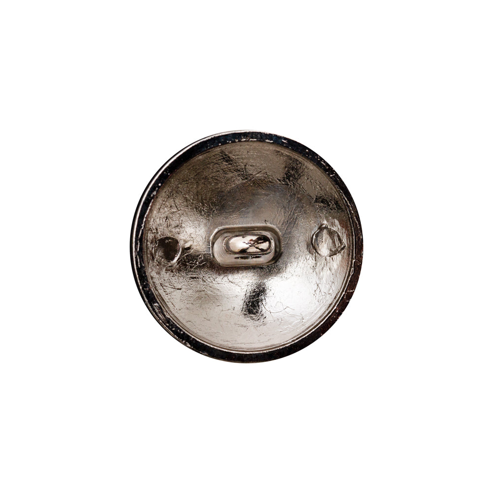 Italian Silver Crest Metal Shank Button - 32L/20mm - Detail Italian Silver Crest Metal Shank Button - 32L/20mm - Detail