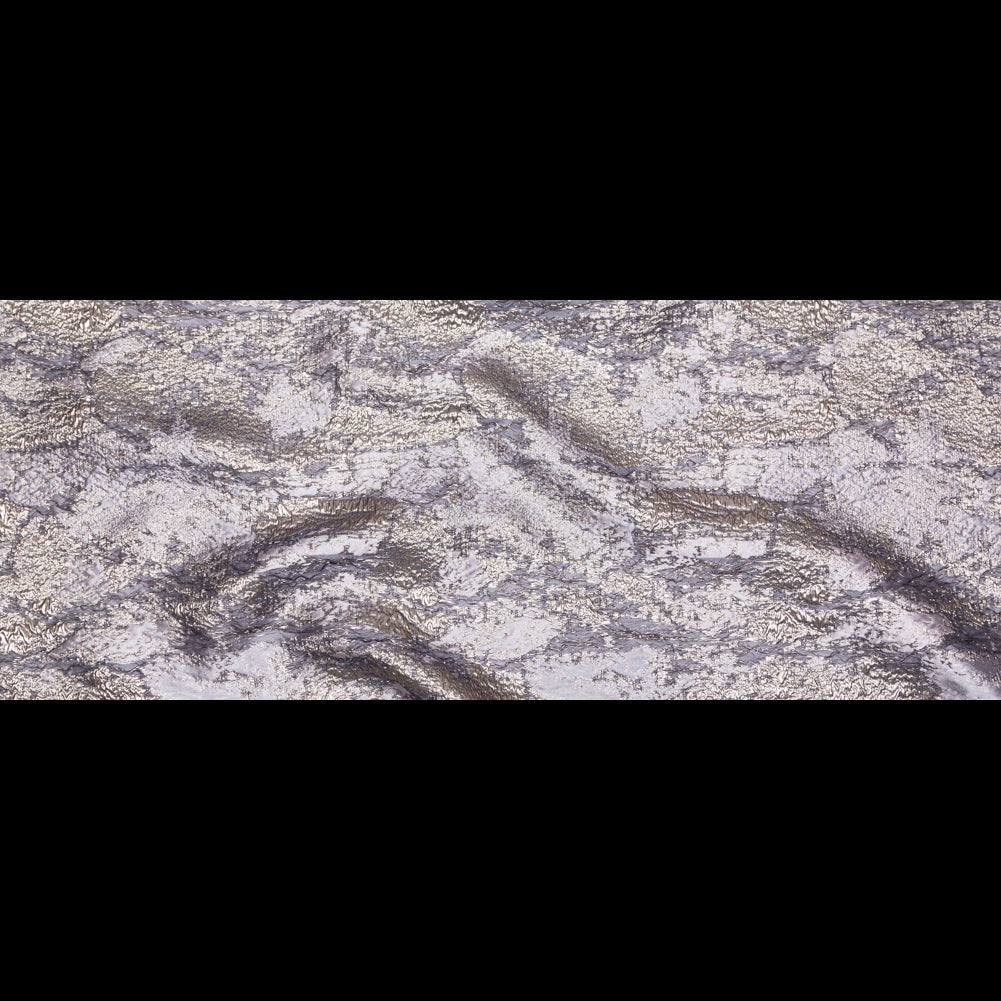 Metallic Aluminum and Orchid Haze Abstract Luxury Brocade Full Metallic Aluminum and Orchid Haze Abstract Luxury Brocade Full
