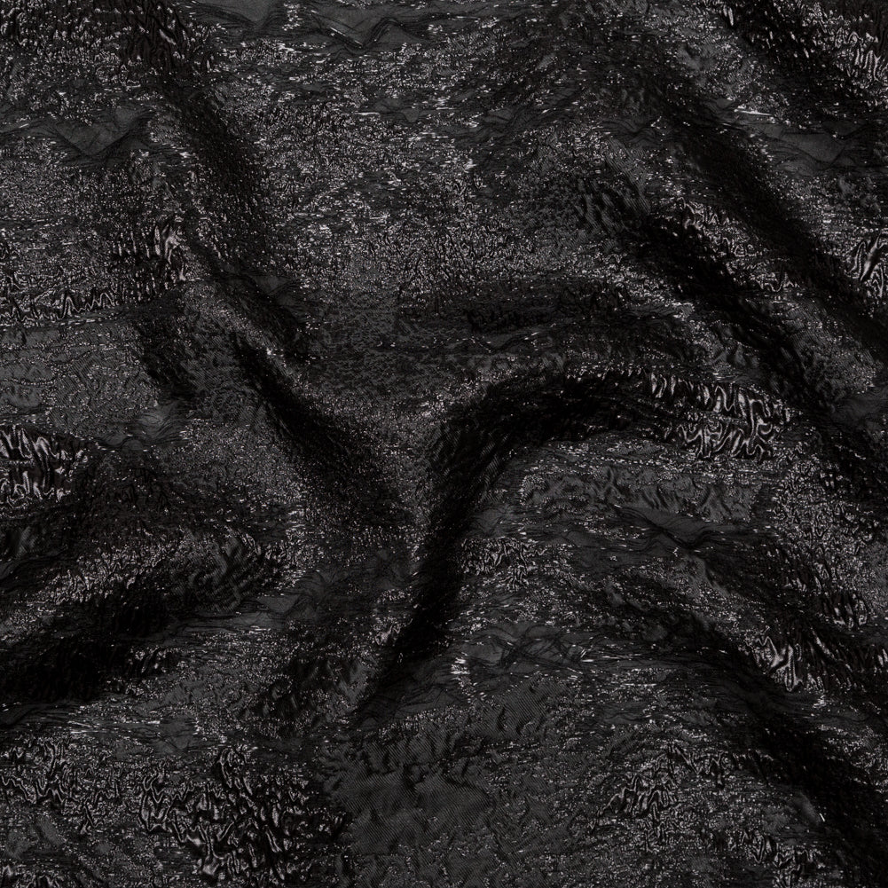Metallic Black Abstract Luxury Brocade Metallic Black Abstract Luxury Brocade