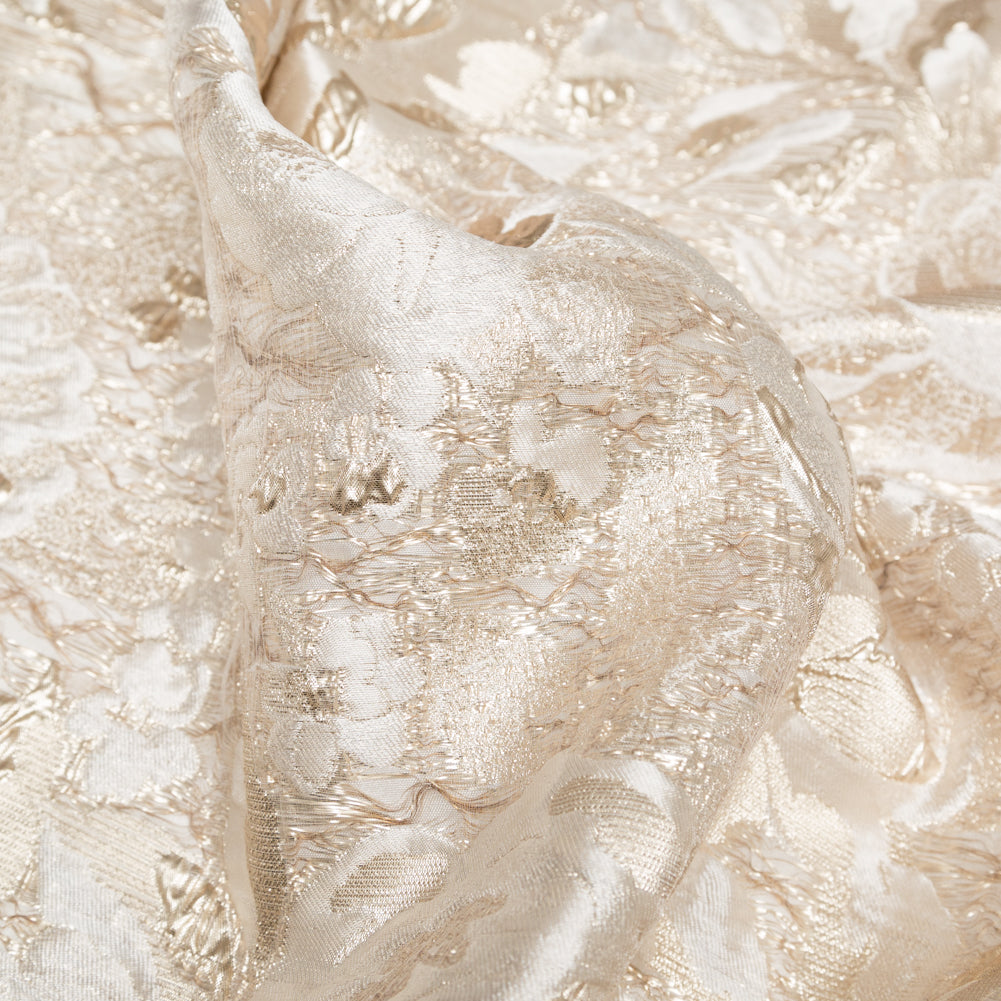 Metallic Golden Egg and Shell Rosy Luxury Brocade Detail Metallic Golden Egg and Shell Rosy Luxury Brocade Detail