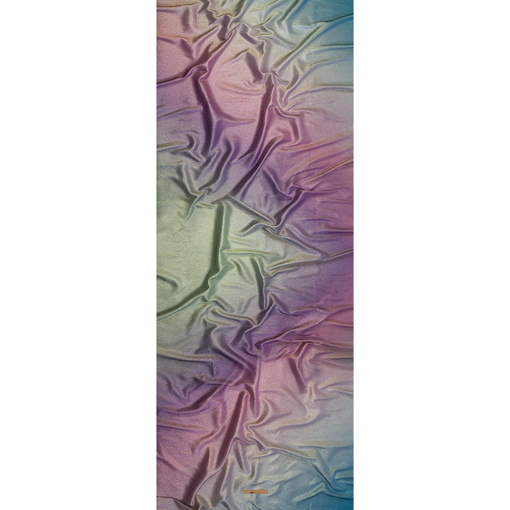Metallic Pastel Purple, Blue and Gold Polyester Lame - Full Metallic Pastel Purple, Blue and Gold Polyester Lame - Full