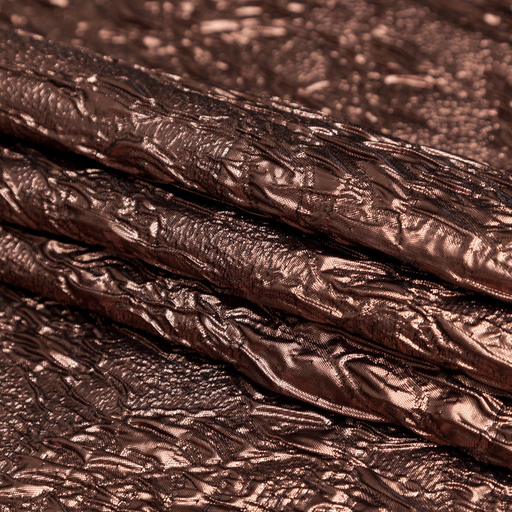 Metallic Pine Cone Crinkled Luxury Brocade Folded Metallic Pine Cone Crinkled Luxury Brocade Folded