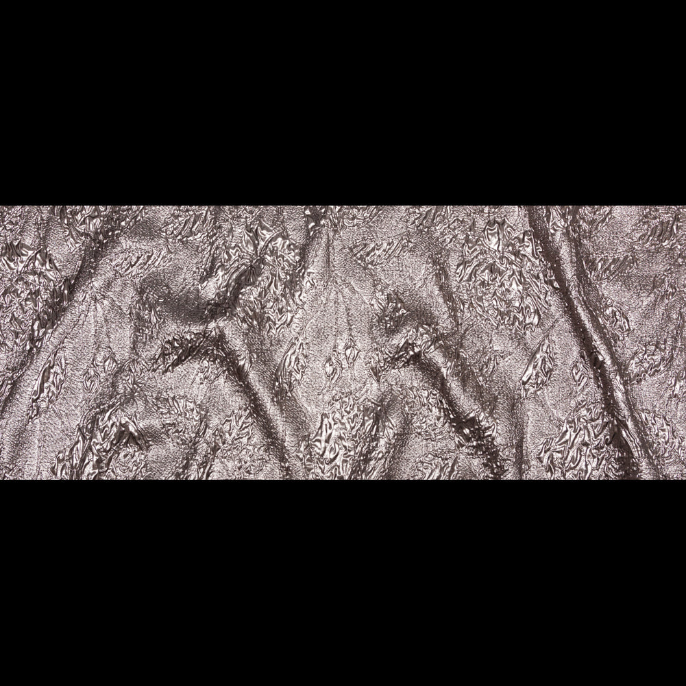 Metallic Cinder Crinkled Luxury Brocade - Full Metallic Cinder Crinkled Luxury Brocade - Full