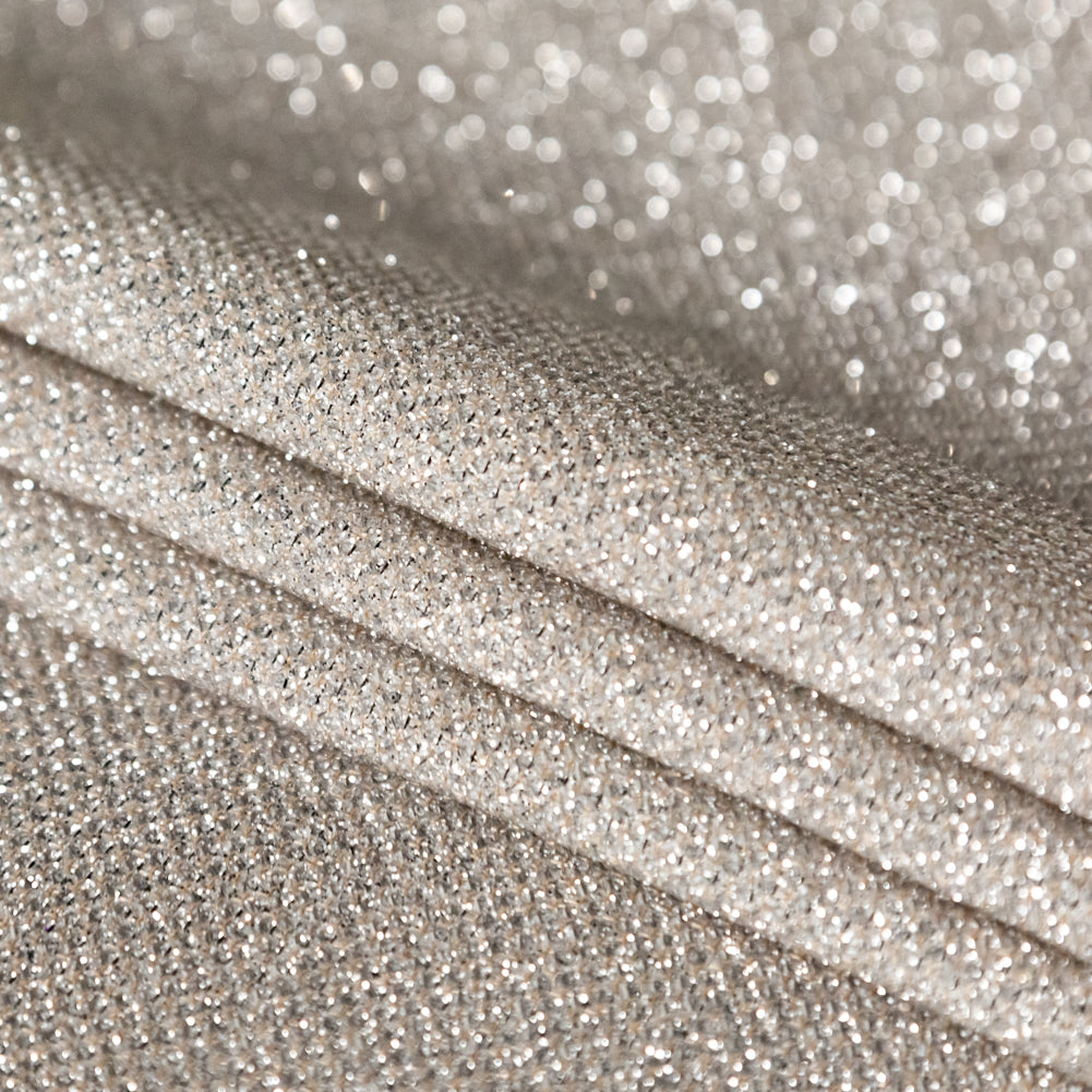 Two-Tone Galaxy Lame - Taupe - Andromeda Collection Detail Two-Tone Galaxy Lame - Taupe - Andromeda Collection Detail