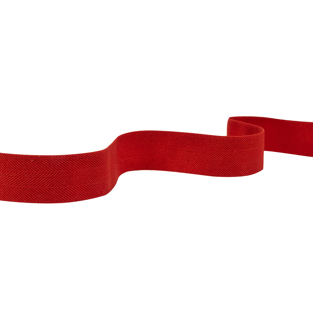 Italian Red Stretch Twill Tape - 1 Italian Red Stretch Twill Tape - 1