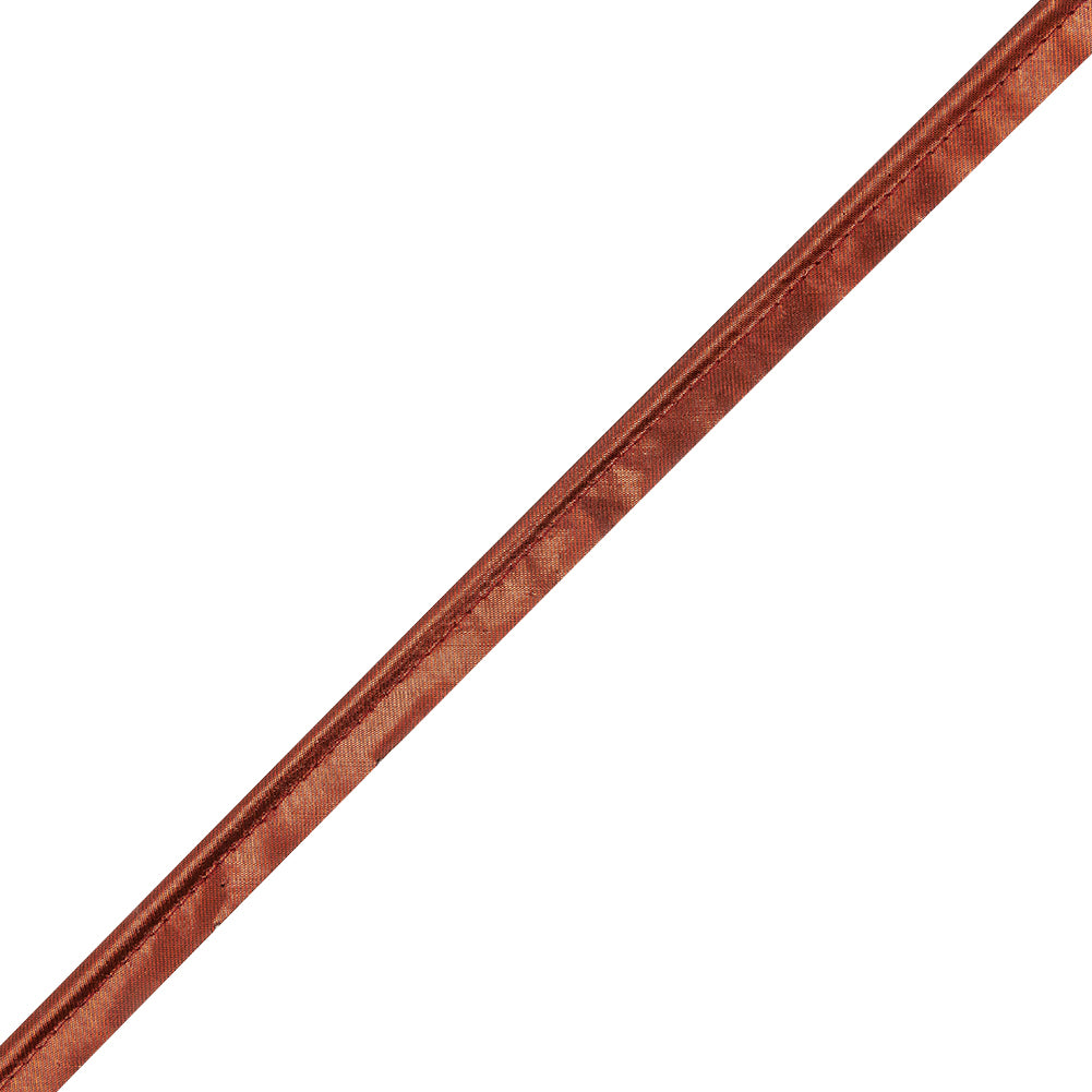 Italian Sceptre Red Metallic Piping with Lip - 0.625" Italian Sceptre Red Metallic Piping with Lip - 0.625"