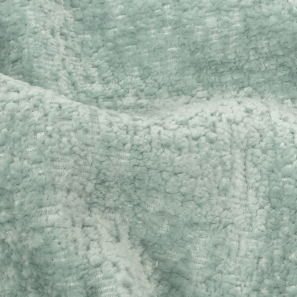 Crypton Hesse Aqua Tactile Polyester Chenille - Detail Crypton Hesse Aqua Tactile Polyester Chenille - Detail