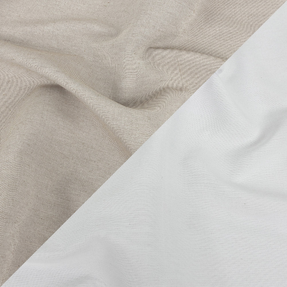 Khaki and White Reversible Double Wide Twill Khaki and White Reversible Double Wide Twill