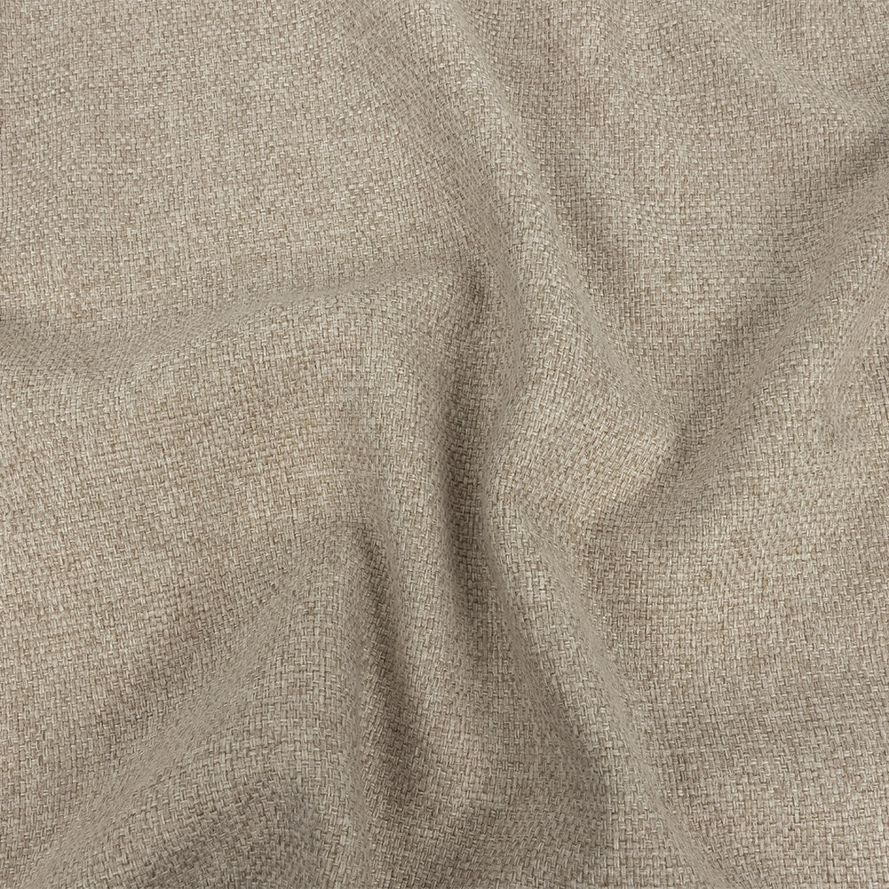 Light Beige Basketwoven Polyester and Cotton Home Decor Fabric Light Beige Basketwoven Polyester and Cotton Home Decor Fabric