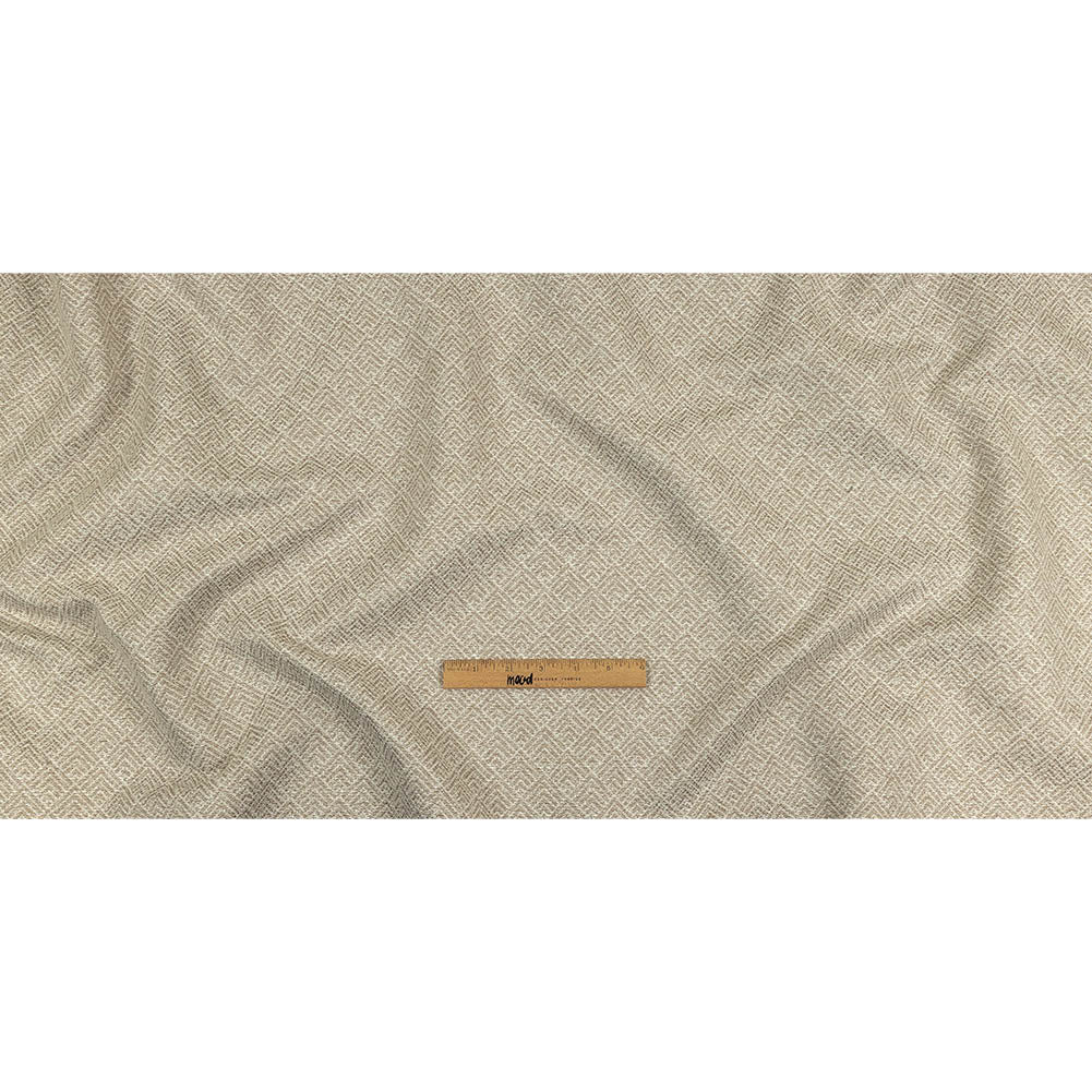 Beige and Khaki Diamonds Upholstery Tweed Full Beige and Khaki Diamonds Upholstery Tweed Full