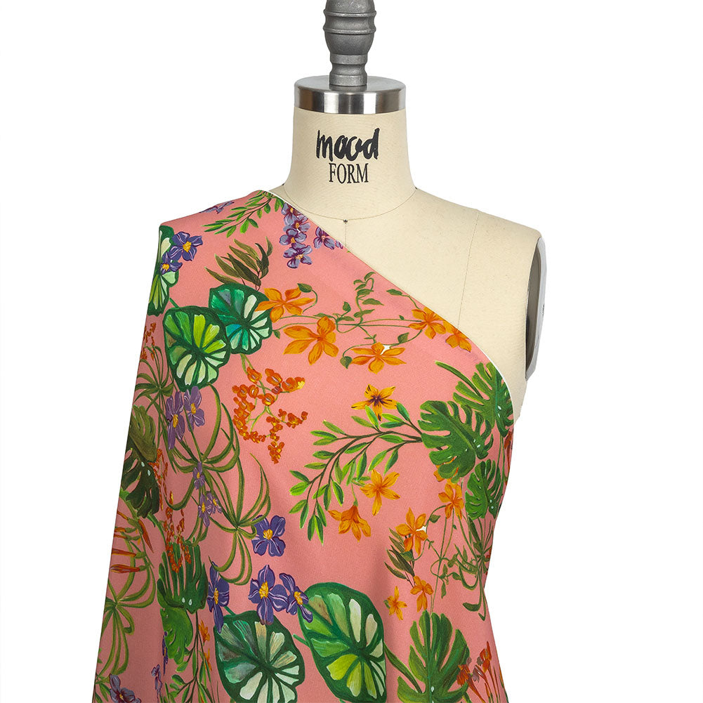 Mood Exclusive Pink Lily Pad Paradise Sustainable Viscose Woven - Drape Mood Exclusive Pink Lily Pad Paradise Sustainable Viscose Woven - Drape