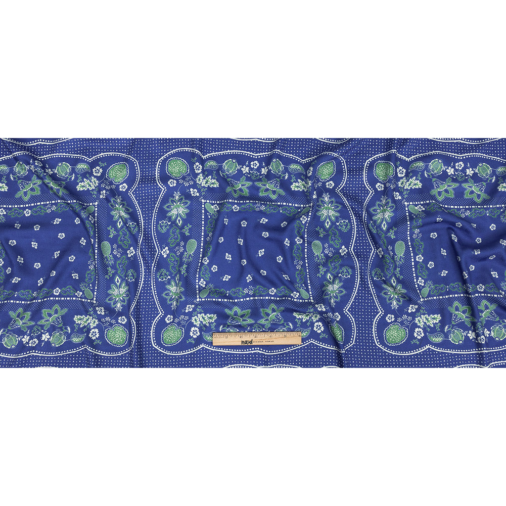Mood Exclusive Blue Inverted Perceptions Polka Dotted Viscose Jacquard - Full Mood Exclusive Blue Inverted Perceptions Polka Dotted Viscose Jacquard - Full