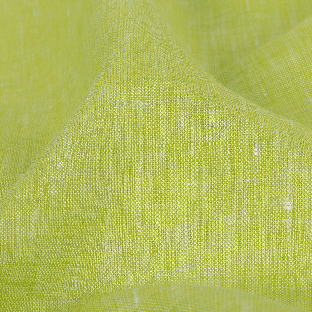 Minerva Heathered Lime Green Lightweight Linen Chambray - Full Minerva Heathered Lime Green Lightweight Linen Chambray - Full