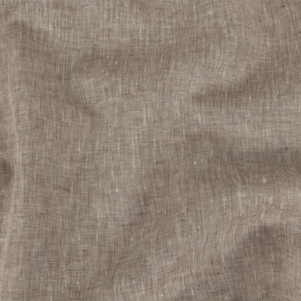 Minerva Heathered Brown Lightweight Linen Chambray Minerva Heathered Brown Lightweight Linen Chambray