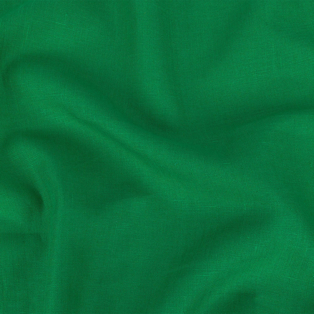 Grasmere Kelly Green Medium Weight Linen Woven Grasmere Kelly Green Medium Weight Linen Woven