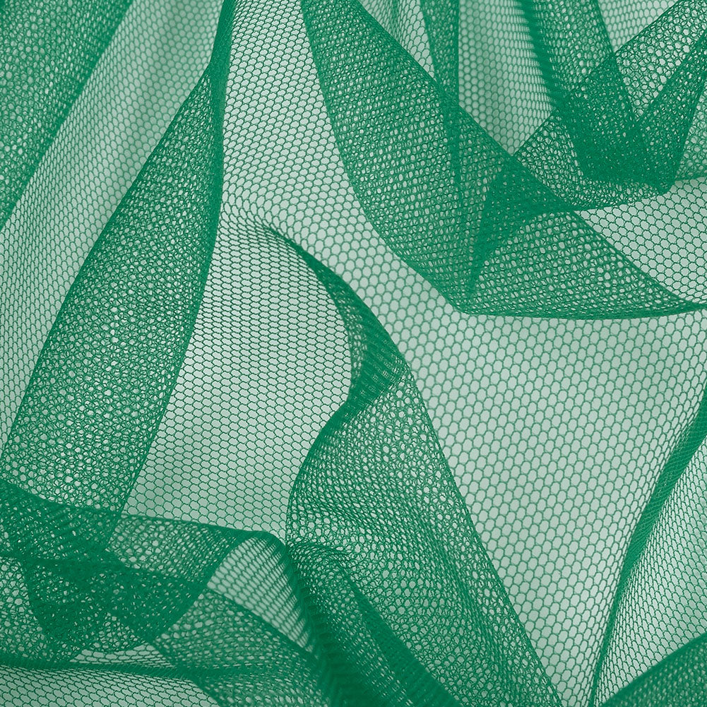 Emerald Leonardo Soft Nylon Tulle - Folded Emerald Leonardo Soft Nylon Tulle - Folded
