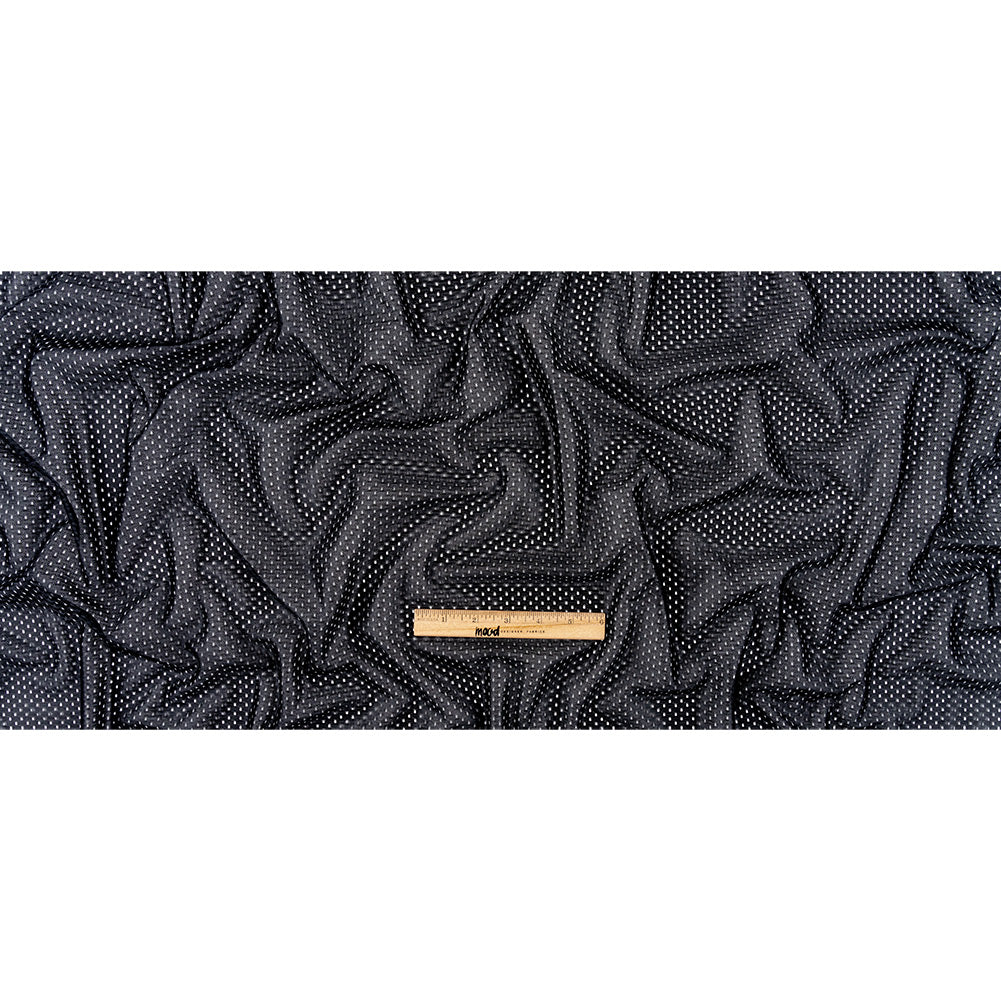 Heracles Black Polyester Athletic Mesh - Folded Heracles Black Polyester Athletic Mesh - Folded