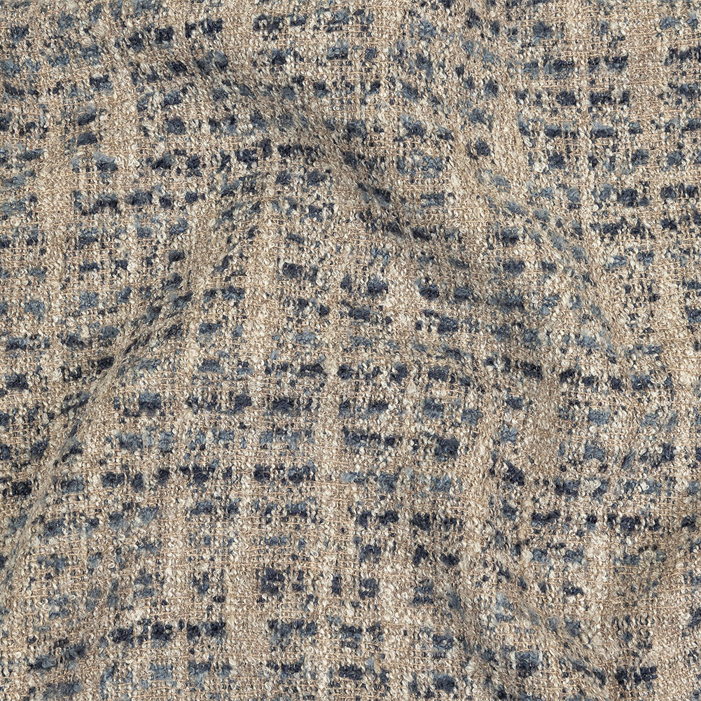 Indigo Spotted Viscose Boucle Indigo Spotted Viscose Boucle