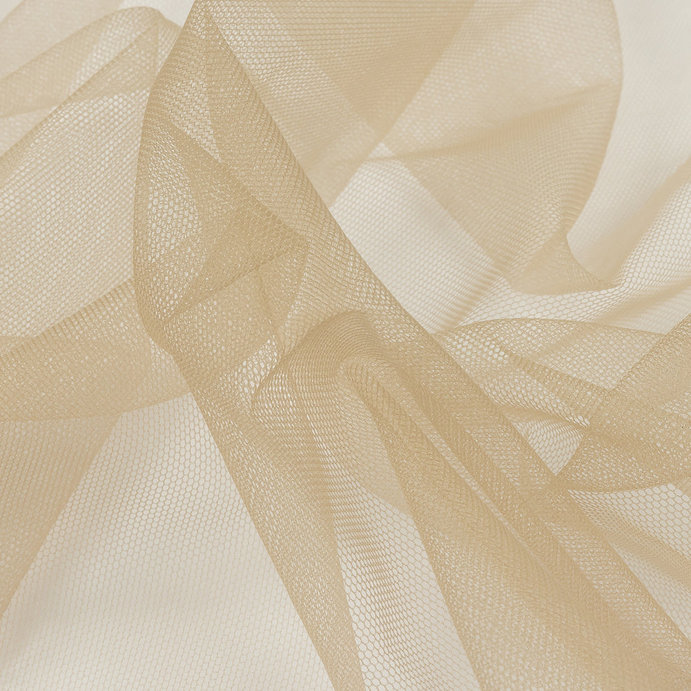 Beige Leonardo Soft Nylon Tulle - Folded Beige Leonardo Soft Nylon Tulle - Folded