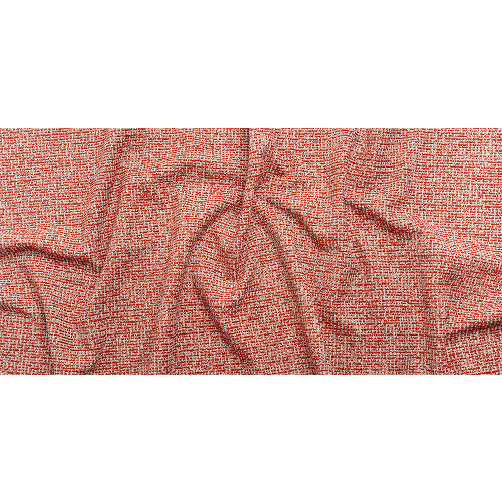 Crypton Ruby and Beige Tweed Polyester Upholstery Chenille Full Crypton Ruby and Beige Tweed Polyester Upholstery Chenille Full