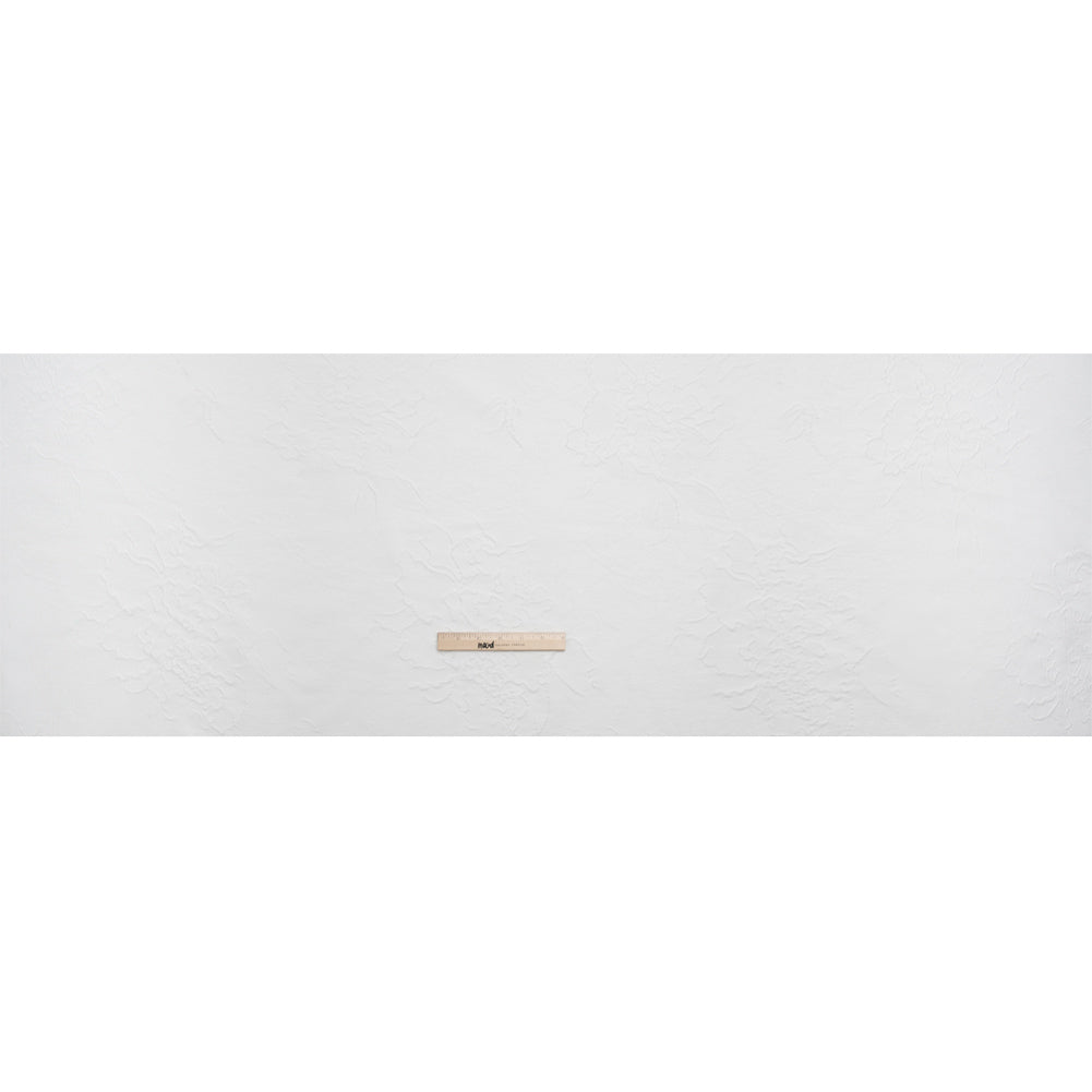 Luminous Off White Crinkled Luxury Brocade Drape Luminous Off White Crinkled Luxury Brocade Drape