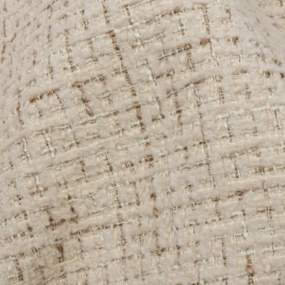 Crypton Creme Crosshatched Polyester Chenille Woven - Detail Crypton Creme Crosshatched Polyester Chenille Woven - Detail