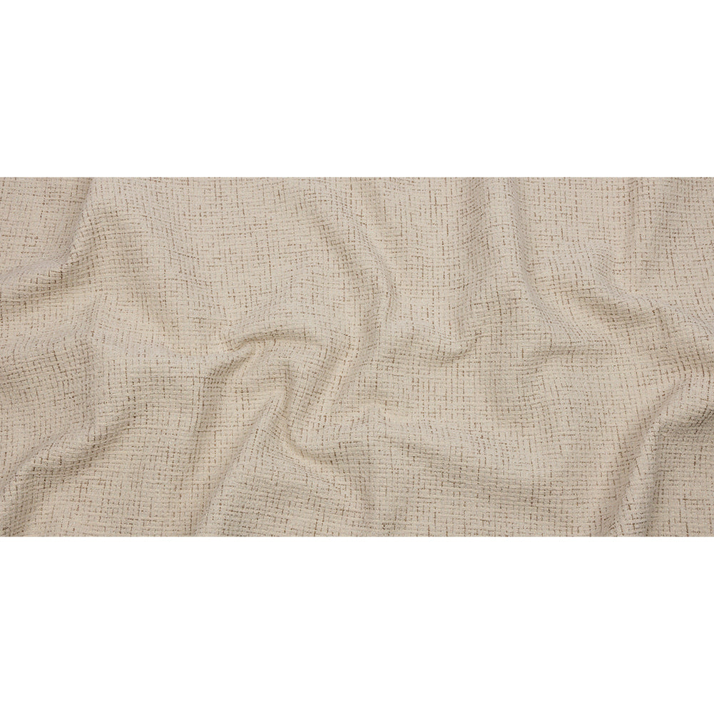 Crypton Creme Crosshatched Polyester Chenille Woven - Full Crypton Creme Crosshatched Polyester Chenille Woven - Full