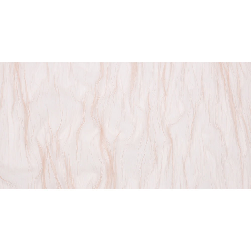 Poplar Nude Crinkled Soft Polyester Tulle - Drape Poplar Nude Crinkled Soft Polyester Tulle - Drape