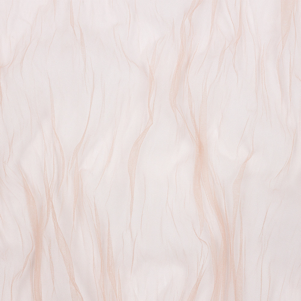 Poplar Nude Crinkled Soft Polyester Tulle Poplar Nude Crinkled Soft Polyester Tulle