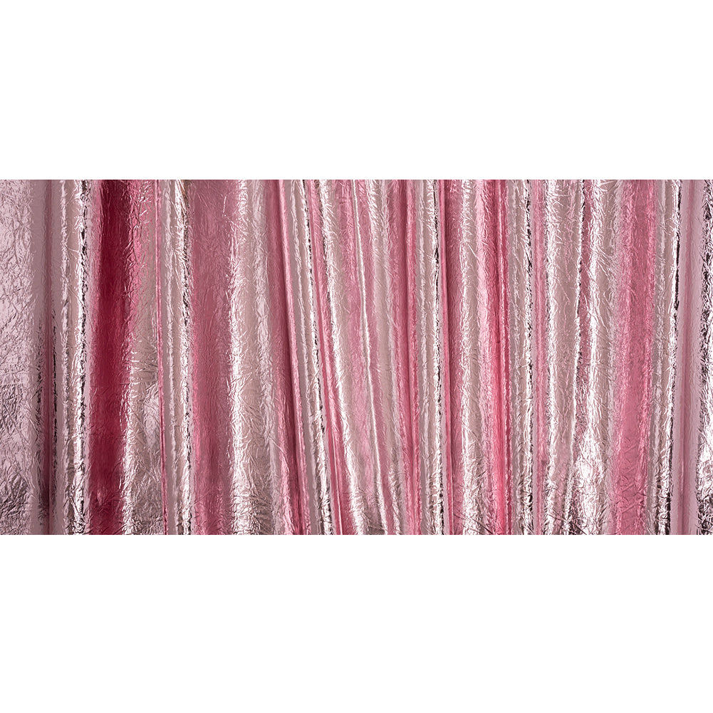 Ingot Pink Crinkled Fabric-Backed Mirror Vinyl - Full Ingot Pink Crinkled Fabric-Backed Mirror Vinyl - Full