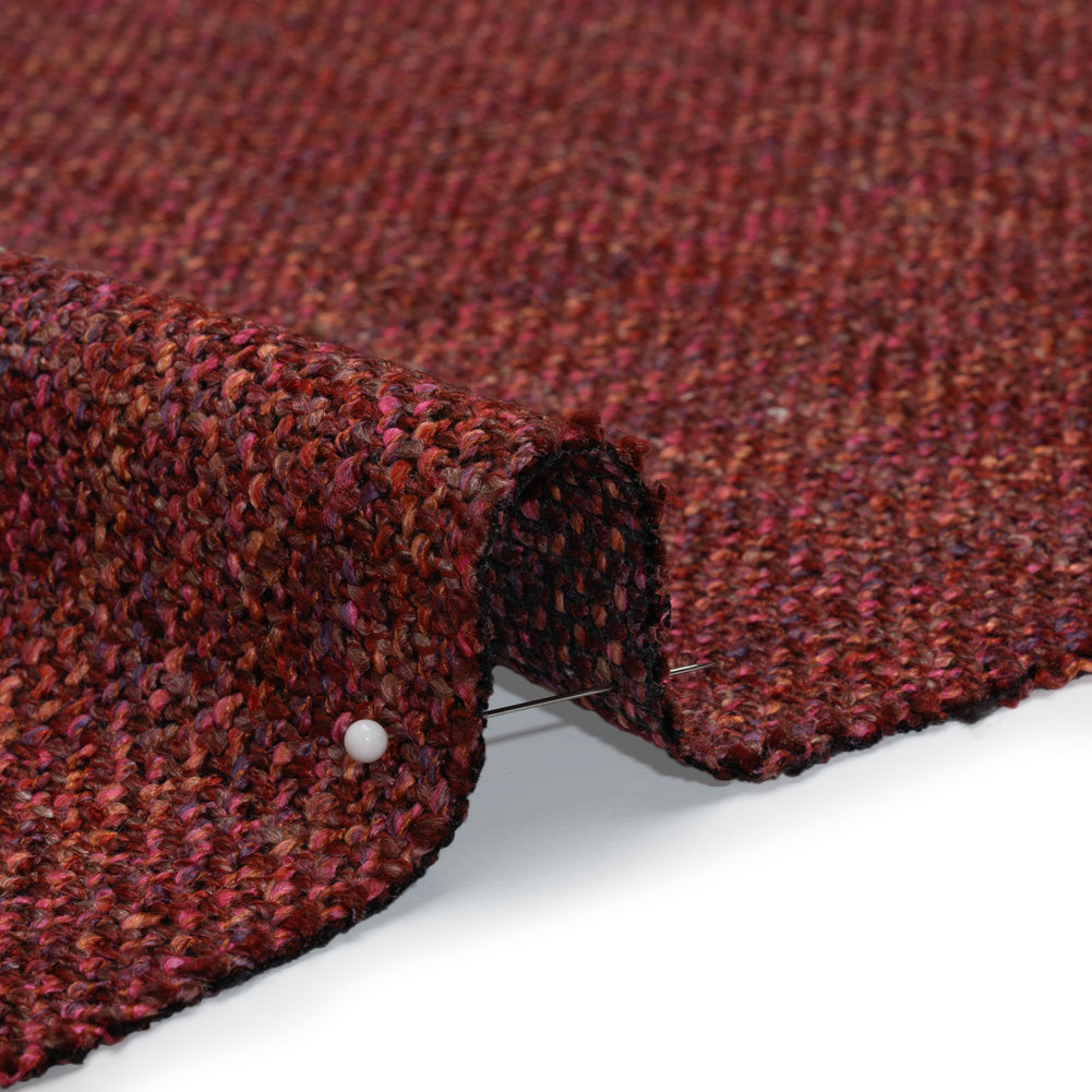 Acetate and Viscose Upholstery Tweed - Lipstick - Detail Acetate and Viscose Upholstery Tweed - Lipstick - Detail