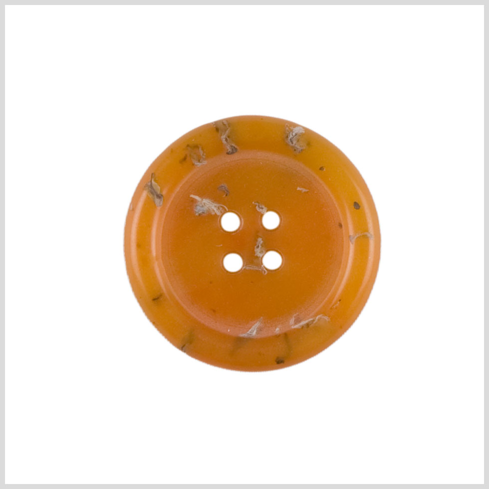 Orange Plastic Button - 28L/18mm Orange Plastic Button - 28L/18mm