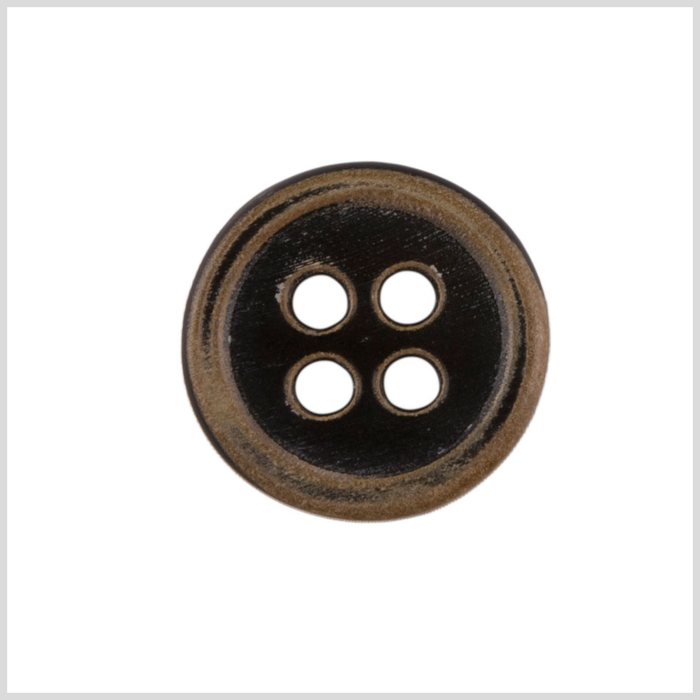Brown Plastic Button - 36L/23mm Brown Plastic Button - 36L/23mm