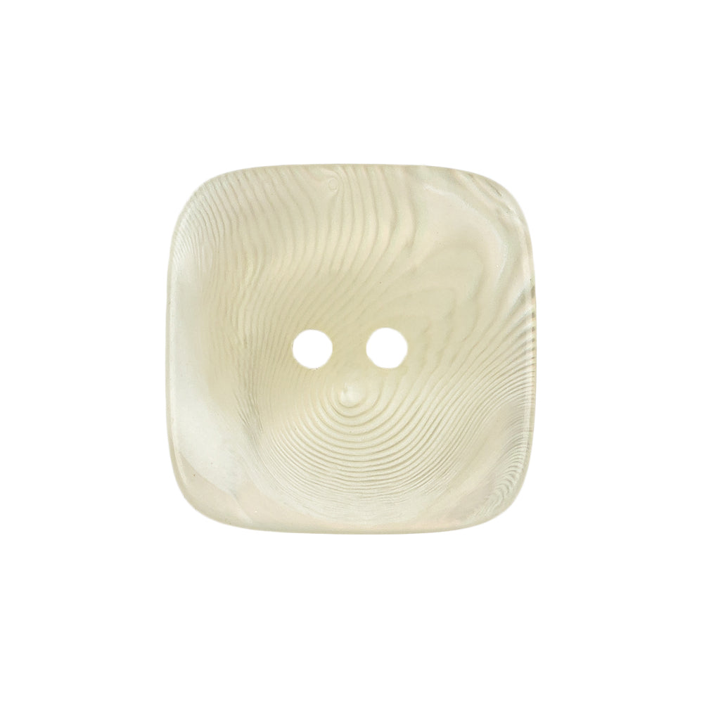 White Plastic Button - 42L/27mm - Detail White Plastic Button - 42L/27mm - Detail