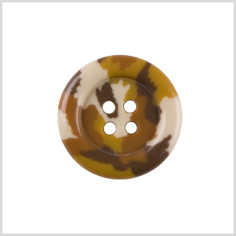Brown Plastic Button - 32L/20mm Brown Plastic Button - 32L/20mm