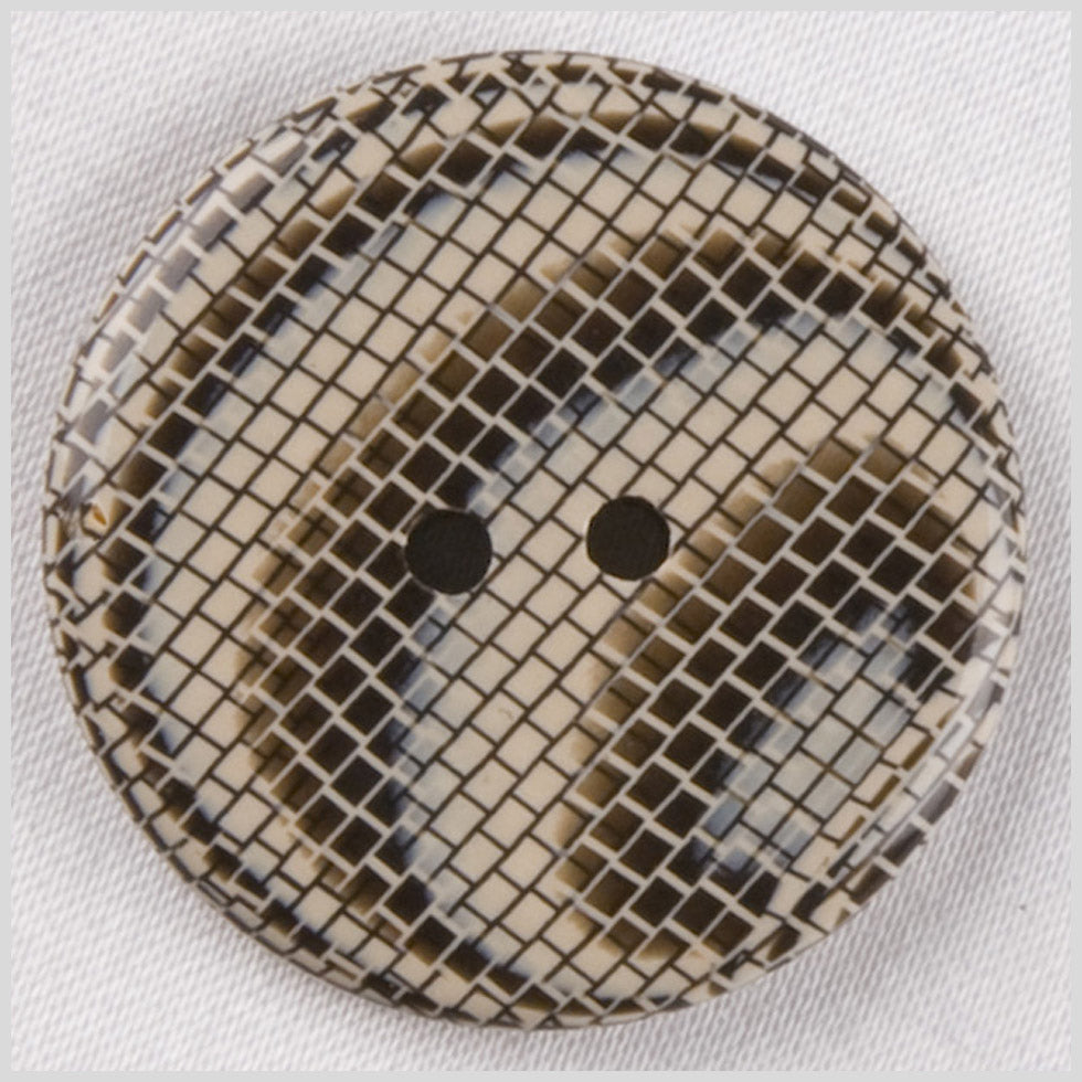 Beige Plastic Button - 32L/20mm Beige Plastic Button - 32L/20mm
