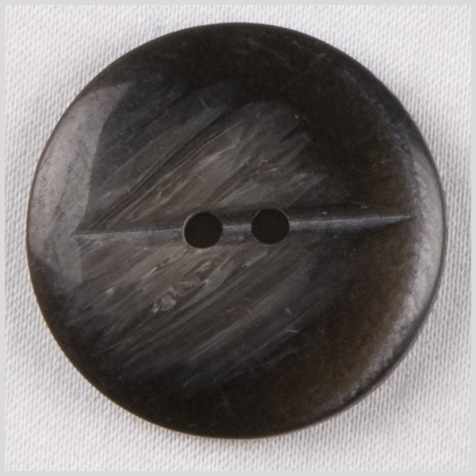 Plastic 2-Hole Button - 36L/23mm - Black-Brown and Gray Streaks Plastic 2-Hole Button - 36L/23mm - Black-Brown and Gray Streaks