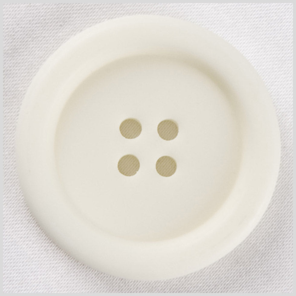 White Plastic Button - 32L/20mm White Plastic Button - 32L/20mm