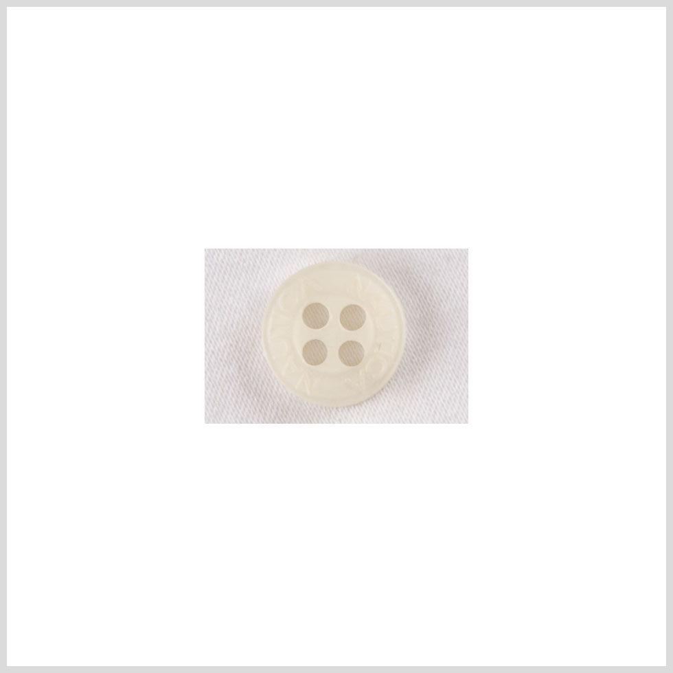 Ivory Plastic Button - 14L/9mm Ivory Plastic Button - 14L/9mm