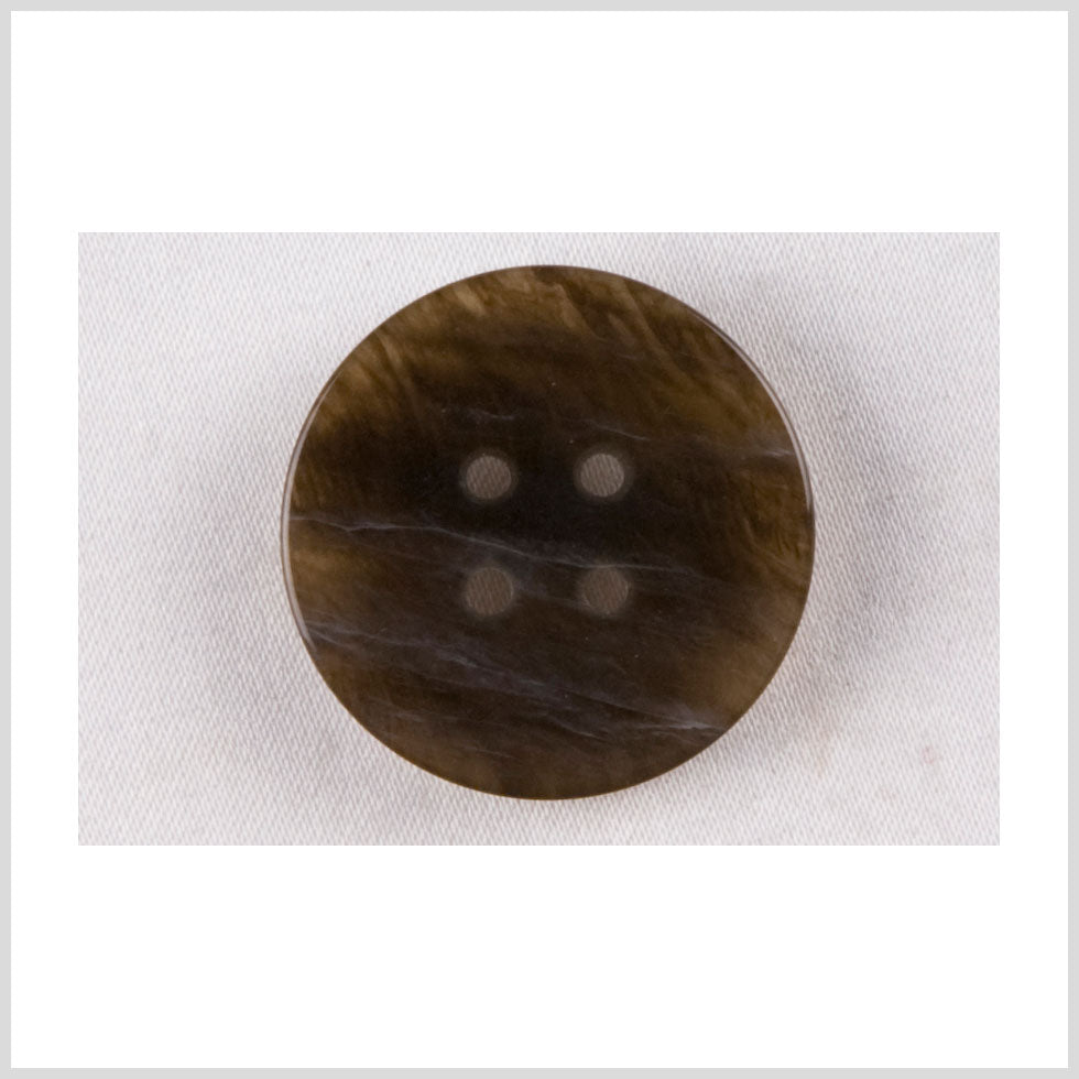 Plastic 4-Hole Button - 36L/23mm - Brown and Beige Marbled Plastic 4-Hole Button - 36L/23mm - Brown and Beige Marbled