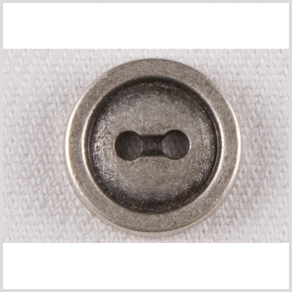 Silver Metal Coat Button - 24L/15mm Silver Metal Coat Button - 24L/15mm