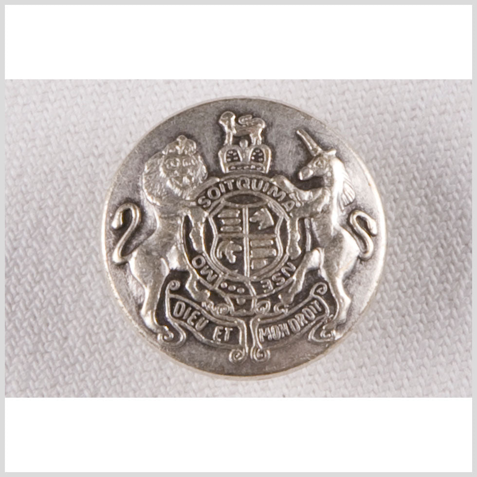 Silver Metal Coat Button - 30L/19mm Silver Metal Coat Button - 30L/19mm