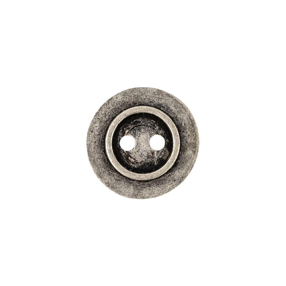 Silver Metal Coat Button - 24L/15mm - Detail Silver Metal Coat Button - 24L/15mm - Detail