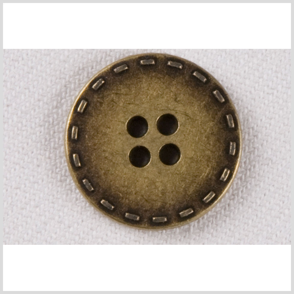 Brass Metal Button - 24L/15mm Brass Metal Button - 24L/15mm