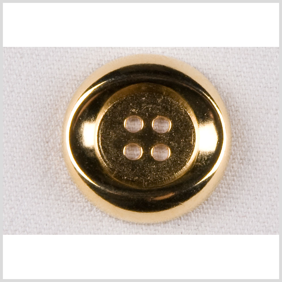 Metal 4-Hole Button - 40L/25.5mm - Gold Oval Impression Metal 4-Hole Button - 40L/25.5mm - Gold Oval Impression
